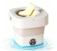 Foldable mini Washing Machine With BionicPulsator and Drain Basket Portable Washer for Small Items Ideal for Home and Travel Travel Washing Machine