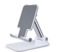 Foldable Mobile Phone Holder Stand Retractable Adjustable Phone Holder Cradle for iPhone 13 12 11 Pro Max X iPad and All Smartphones Adjustable Metal Desk Desktop Tablet Universal Cell Phone Holder