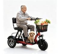 Foldable Mobility Scooters Adult Lightweight for Disable Elderly, Ultra Light Folding Mobility Scooter, Comfortable Seat - Ideal for Elderly & Disabled
