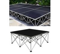 Foldable Modular Stage Platform | Non-Slip Performance Stand for Events, Weddings, DJ Booths, Portable and Durable with Easy Setup