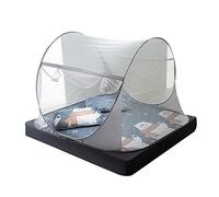 Foldable Mosquito Net Bed Canopy Portable Travel for Single/Double Bed Pop Up Camping Tent Netting with Pillowcase*2 for Bed Travel Home Outdoor (Bear,180x200cm)
