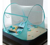 Foldable Mosquito Net Bed Canopy Portable Travel for Single/Double Bed Pop Up Camping Tent Netting with Pillowcase*2 for Bed Travel Home Outdoor (Dinosaur,180x200cm)