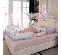 Foldable Mosquito Net, Ultra Light Pop-up Portable Camping Tent with Zip, Adjustable Single Bed Fine Mesh Easy Setup Mosquito Tent for Home Dorm Outdoor Travel(190x90x90cm)