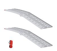 vidaXL Foldable Motorcycle Ramp 340 kg per ramp 2 pcs Black Aluminium