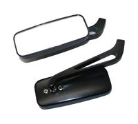 Foldable Motorcycle Rearview Glass Aluminum Construction for Narrow Roads Easy Maintenance Motorcycle Rearview Glass