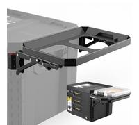 Foldable Mounting Plate Compatible with ToughBuilt StackTech Compact Tool Box & Tool Bag, Side Rail Storage Attachment Bracket, No Drill Toolbox Expansion Mount for Modular Organizer Accessories