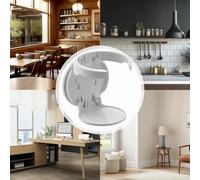Foldable Mug Holder - ABS White 3.74x3.74x3.98 Inches 80g, Folding Wall Mounted Adjustable Drink Rack, No Punching Cup Holder Stand | for RVs, Campers, Caravans, Dormitory, Kitchen Storage