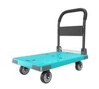 Foldable Multi-Purpose Cart with 12.7cm Quiet Wheels, Blue - Easy Transport & Sto, Perfect for Home Gardening, Shopping & Outdoor Use.