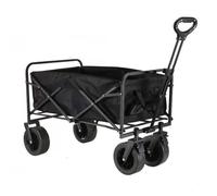 Foldable Multi-Purpose Utili Cart with All-Terrain Wheels & Adjustable Handle - Portable Handcart Ideal for Camping Beach Shopping & Outdoor Activities