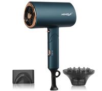 Foldable Multi-Speed Portable Hair Dryer Obasyhig Green One Size
