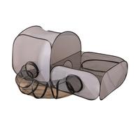 Foldable Multifunctional Cat Tent with Expandable Play Tunnel to Portable Pet Carrier for Outdoor Travel Use Pet Carrier for Indoor and Outdoor Use