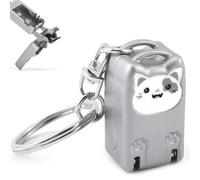 Foldable Nail Clippers, Stainless Steel Silver, Portable, Travel, Outdoor, Nail Clipper, Mini Nail File, 1.4 x 3 cm Size