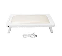 Foldable Nail Gel Dryer Lamp, Folding Nail Polish Curing Light with 27pcs LED Chips, 2 Timing Modes 60s & 120s, Portable PU Leather Hand Pillow for Nail Salon, Home DIY, Travel Use (White)