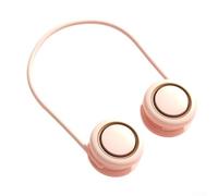 Foldable Necklace Neck Fan, Rechargeable Personal Fan With 2000MAh Battery For Enjoying A Breeze Anywhere You Go(Pink)