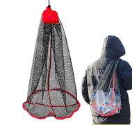 Foldable Net Bait Container - Fish Holder for Caught Fish Compact Storage Box for Fishing Nets | Foldable Floating Fish Basket, Portable Fishing Net Trap, Kayak Fishing Equipment