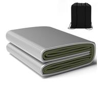 Foldable nic Blanket - Double-Sided Waterproof Aluminium Foil Sping Mat 9mm Thick Ilated Pad for Outdoor Camping Beach Tent Moisture-Proof nic Mat
