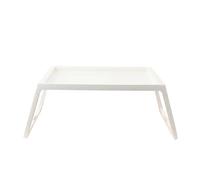 Foldable Nightstand - Portable Bedside Table, Adjustable Laptop Desk for Bed, Dorm Room, Lazy Gaming/Study Table, Compact White Design for Window Nook or Balcony