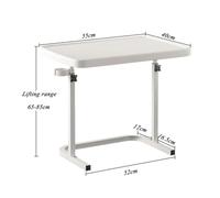 Foldable Nightstand Sofa Table - Height Adjustable TV Stand with Cup Holder, Portable Bed Tray, Collapsible Laptop Desk, Coffee Table Tray for Living Room