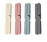 Foldable Non Slip Trivets Collapsible Design Silicone Trivets Cross Design Hot Pad Thick Heat Resistant Trivets Expanding Pot Holder Pad for Pots Cups Protecting Tables and Other Dishes 4 Pieces