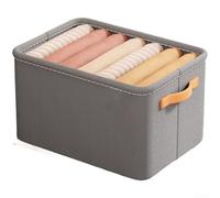 Foldable Non Woven Fabric Storage Box With Steel Frame For Clothes Organizer Large Capacity Closet Container For Sweaters Blankets Toys Khaki Smoke Gray 2 Pack(E)