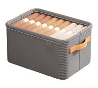 Foldable Non Woven Fabric Storage Box With Steel Frame For Clothes Organizer Large Capacity Wardrobe Container For Sweaters Blankets Bedding Dust Proof Stackable Closet Bin Khaki Color 2 Pack(D)