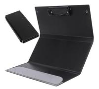 Foldable Nursing Clipboard Portable Storage Clipboard 9.48 Inch Black Clipboards with Low Clip Office Supplies
