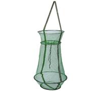 Foldable Nylon Fish Net Basket with Drawstring Green Big Capacity