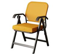 Foldable Office Arm Chair - Ergonomic Mesh Bouncing Back Chair for Office Meeting, Conference, Reception and Training Room,Orange