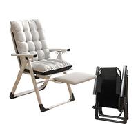 Foldable Office Chair, Ergonomic Padded Folding Chair with Arms and Backrest, Reclining Chaise for Small Spaces, Perfect for Home and Office