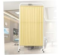 Foldable on Wheels 180cm High Room Divider for Clinics Wards & Exam Rooms SpaceSaving Temporary Fence Bei 2Panel Design