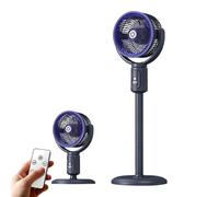 Foldable Oscillating Floor Fan USB Powered 5 Speeds Portable Cordless | Quiet Floor Fan With Oscillating Remote, 5 Speeds, And Height Adjustable USB Rechargeable Design Ensures Comfortable Airflow