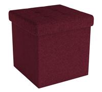 Foldable Ottoman 30x30x30 cm Seat Cube Storage Box Storage Space Foot Stool