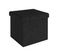 Foldable Ottoman 30x30x30 cm Seat Cube Storage Box Storage Space Foot Stool