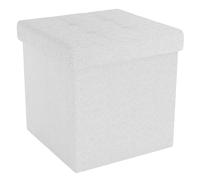 Foldable Ottoman 30x30x30 cm Seat Cube Storage Box Storage Space Foot Stool