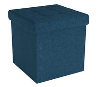 Foldable Ottoman 30x30x30 cm Seat Cube Storage Box Storage Space Foot Stool