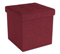 Foldable Ottoman 30x30x30 cm Seat Cube Storage Box Storage Space Foot Stool