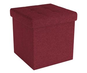 Foldable Ottoman 30x30x30 cm Seat Cube Storage Box Storage Space Foot Stool