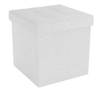 Foldable Ottoman 38x38x38 cm Seat Cube Storage Box Storage Space Foot Stool