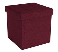 Foldable Ottoman 38x38x38 cm Seat Cube Storage Box Storage Space Foot Stool