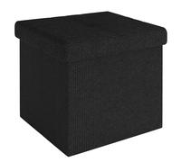 Foldable Ottoman 38x38x38 cm Seat Cube Storage Box Storage Space Foot Stool