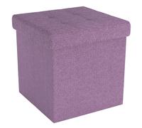 Foldable Ottoman 38x38x38 cm Seat Cube Storage Box Storage Space Foot Stool