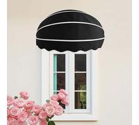 Foldable Outdoor Awning - Galvanized Aluminum Frame Sunshade for Decks Balconies Patios and Porches - UV Protection Canopy (Color-4 125CM)