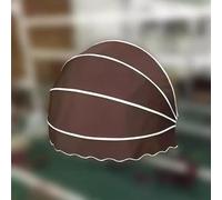 Foldable Outdoor Canopy UV & Water-Resistant Dome Shade Curved Roof Patio Cover for Windows Various Sizes (31in/80cm Brown) - Ultimate Sun Protection