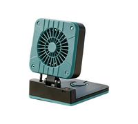 Foldable Outdoor Fan Solar Charging Tabletop Cooling with Built-in Battery, Speed Ventilation for Camping Backyard Breaks Portable Solar Fan Camping Rechargeable Foldable Outdoor Tabletop Cooling