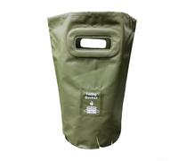 Foldable Outdoor Water Bucket with Reinforced PVC Mesh| Thickened Bottom & Integrated Handle for Camping| Hiking| Fishing| Picnic| Travel| Car Washing and Home(15L green)