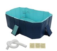 Foldable Oversize Swimming Pool for Family and Pets, Portable PVC Backyard Pool No Inflation Required Easy Setup for Kids Toddlers Patio Picnic Beach Water Storage Foldable (1.6m/63in)