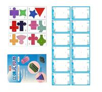 Foldable Paper Geometric Shapes Book with Pull Strings, Blue | Hands on Assembly Geometry Shapes Demonstrator Models for Student