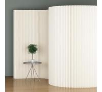 Foldable Paper Room Divider Screen - Portable Adjustable Partition for Commercial Spaces, Retail Store Displays, Office Decor & Window Showcase (White, L3mxH1.8mxW0.43m)
