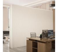 Foldable Paper Room Divider Screen - Portable Adjustable Partition for Commercial Spaces, Retail Store Displays, Office Decor & Window Showcase (White, L5mxH1.8mxW0.43m)