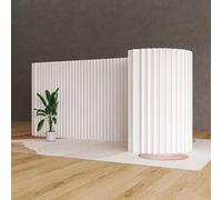 Foldable Paper Room Divider - White Paper for Indoor Use Stylish Space Separator Lightweight and Portable Partition Wall Ideal for Home and Office
